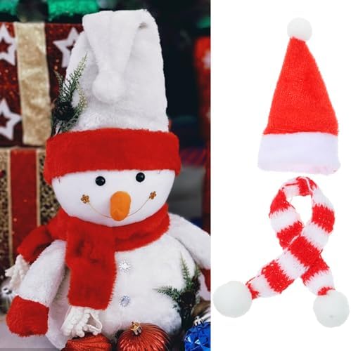HEALLILY Party Wine Bottle Cork 20pcs Christmas Mini Santa Hats Wine Topper Covers Christmas Wine Bottle Decorations for Xmas Holiday Party (Red and