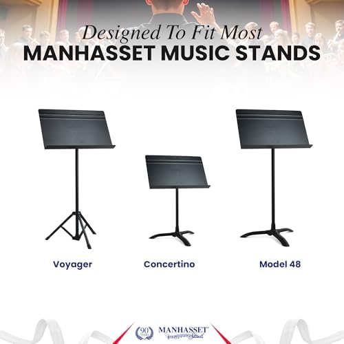 Manhasset M91 Music Stand Shelf Extenders - Pair | Pair of Music Stand Shelf Extenders, Extra Support for Oversized Scores, Books and Sheet Music