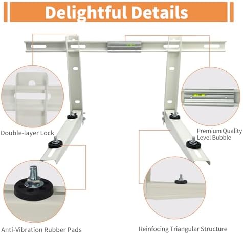 Mini Split Wall Mounting Bracket for Outside Ductless Mini Split AC Heating System 9000-36000 Btu