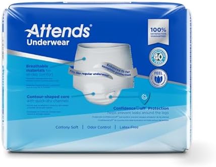 Attends MCK22023101 - Adult Underwear Pull On Medium Disposable Heavy Absorbency