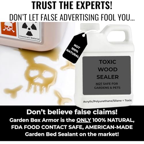 Garden Box Sealer | FDA Food Contact Safe Plant-Based Wood Sealant for Raised Bed