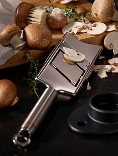 Rosle Stainless Steel Gourmet Slicer Hand-Held Mandoline, 11.1-inch
