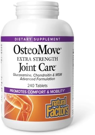 Natural Factors, OsteoMove Joint Care, Extra Strength Support for Joint and Bone Health, Non-GMO, 240 tablets (120 servings)