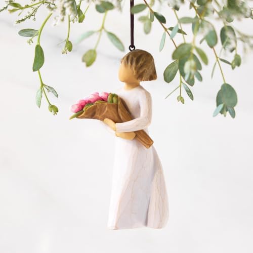 Willow Tree Holy Family, Sculpted Hand-Painted Hanging Ornament | Sentimental Keepsake Gift for Loved Ones, Cast from a Susan Lordi Original Carving, Cast Resin, Ready to Hang