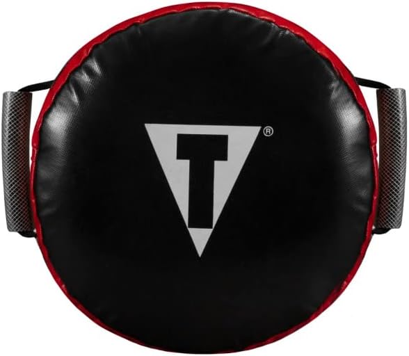 TITLE Boxing Classic Round Punch Shield 2.0, Red/Black - Punch Shield, Target, Coaching Tool, Muay Thai Pad