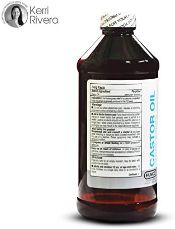 Castor Oil 16oz USP Food Grade Ultra Pure - Skin Healing Stimulate Growth of Hair Eyelashes Eyebrows - Cold Pressed Hexane Free Tasteless Odorless