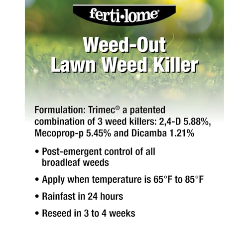Fertilome (10515) Weed-Out Lawn Weed Killer Concentrate, 32 oz | Triclopyr liquid concentrate - Treats 200+ broadleaf weed species, 8,000 sq ft/pint - Lawn homeowners