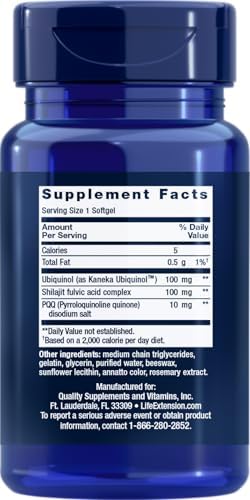 Life Extension Super Ubiquinol CoQ10 with PQQ, Heart Health, 30 Softgels