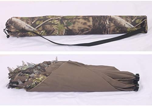 AUSCAMOTEK Pop Up Ground Blind for Deer Duck Turkey Hunting Portable Quick Setup Lightweight Green/Brown/Dry Grass Ground Peg Included