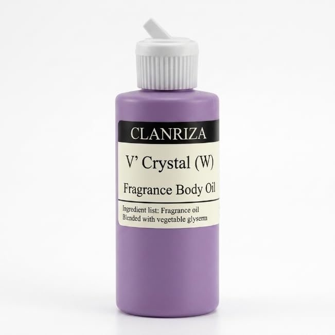 1 Fl Oz V' Crystal Natural Fragrance Body Oil For Women