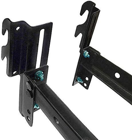 CAFORO #711 Bolt-On to Hook-On Conversion Bed Frame Brackets, Bed Rail Headboard Bracket, Bed Hook Adapter Kit (Set of 2)