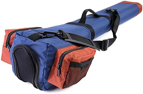 M MAXIMUMCATCH Maxcatch Fly Fishing Rod Case with Reel Pouch, Complete Rod Protection Bag, Single and Dual Rod Tube with Shoulder Strap