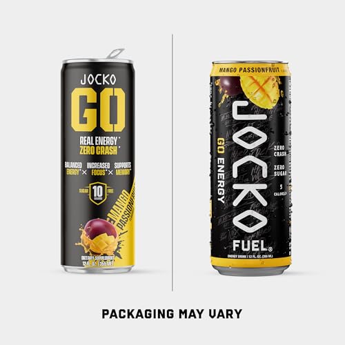Jocko Fuel GO Energy Drinks, Sour Apple, 12 oz | 12 Pack