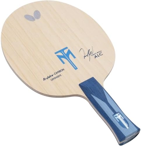 Butterfly Timo Boll ALC Table Tennis Blade - Arylate-Carbon Fiber Blade - Professional Butterfly Table Tennis Blade - Available in AN, FL, and ST handle styles - Made in Japan