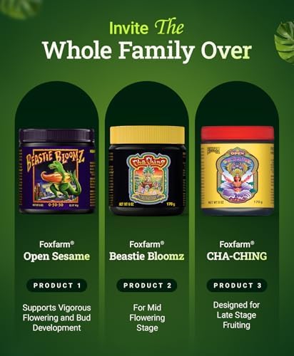 FoxFarm Dirty Dozen Liquids & Solubles Starter Pack - 3 Solubles (Open Sesame, Beastie Bloomz, Cha Ching) & 9 Pint Liquids (Big Bloom, Tiger Bloom