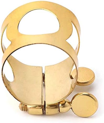 Jiayouy Alto Sax Mouthpiece Ligature Double Screws Ligature Brass