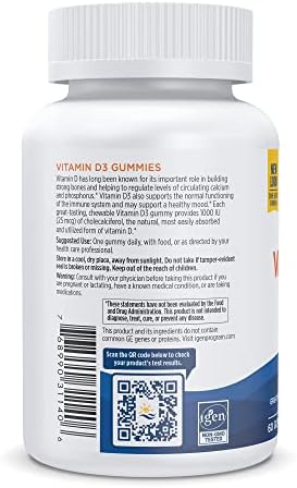 Nordic Naturals Vitamin D3 Gummies,1000 IU D3 + Iron, Wild Berry - 120 Count