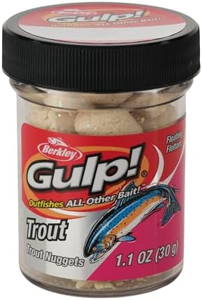 Berkley Gulp! Trout Nuggets Dough Bait, Scented and Flavored Soft Bait for Freshwater Fishing, Designed to Attract Trout, High Visibility