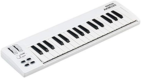 midiplus AKM320 32 key MIDI Keyboard Controller, white