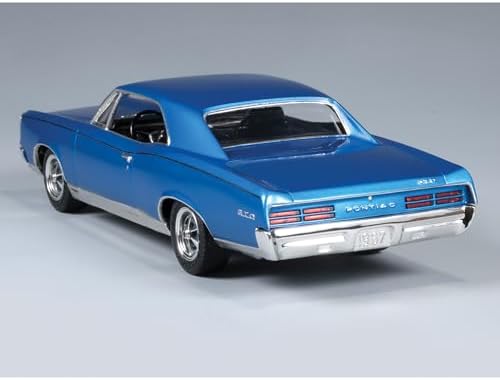MPC: 1:25 Scale Model Kit - 1967 Pontiac GTO - Blue, 85+ Parts - Skill Level 2, Authentic Vehicle Building Kit, Replica Classic Car, Age 14+
