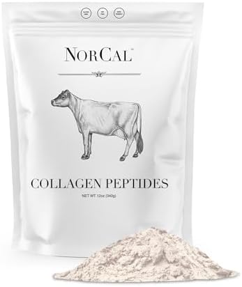 Norcal Organic Hydrolyzed Collagen Peptides, Grass-Fed, 20g Protein, 12oz