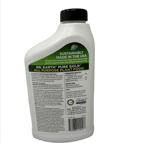 Dr. Earth Pure Gold All Purpose Liquid Plant Food 24 oz Concentrate