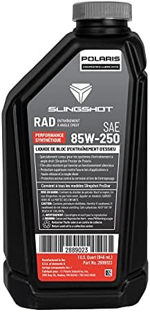 Polaris Slingshot Drive Fluid Transaxle RAD Right Angle SAE 85W-250, Fits All 2015-2020 R, S, SL, SLR, GT, SL LE, SLR LE, GT LE ProStar Models