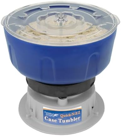 Frankford Arsenal Quick-N-EZ Vibratory Case Tumbler with Clear Viewing Lid and Durable Construction for Reloading