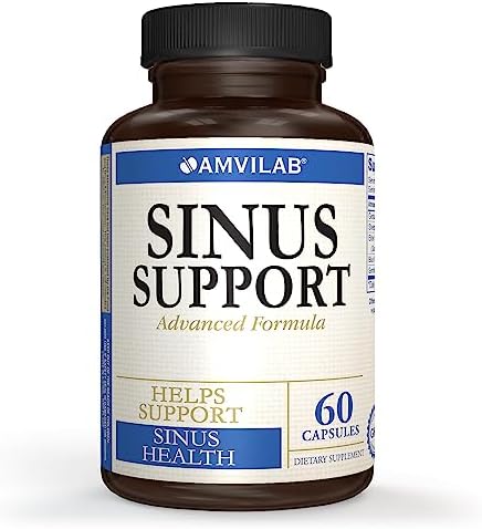 Natural Sinus Support – Serrapeptase, Elder Flower & Sheep Sorrel – Sinus Drainage, Nasal & Allergy Health