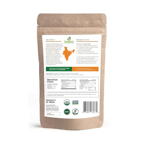 Organic Spice Resource Turmeric Root Powder, 8 oz (226 g)