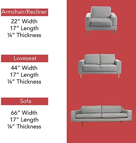 LAMINET Deluxe Extra Thick Sagging Furniture Cushion Support Insert| Seat Saver| New and Improved| Extend The Life of Your Sofa| 60% Thicker - Sofa - 17" L x 66" W