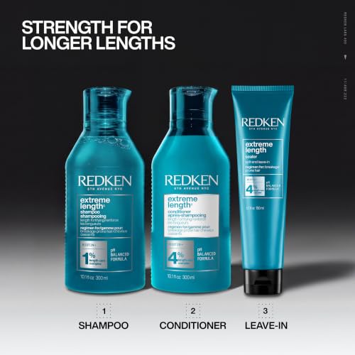 Redken Extreme Length Leave-In Treatment For Hair Growth - Seals Split Ends & Prevents Breakage, Infused With Biotin
