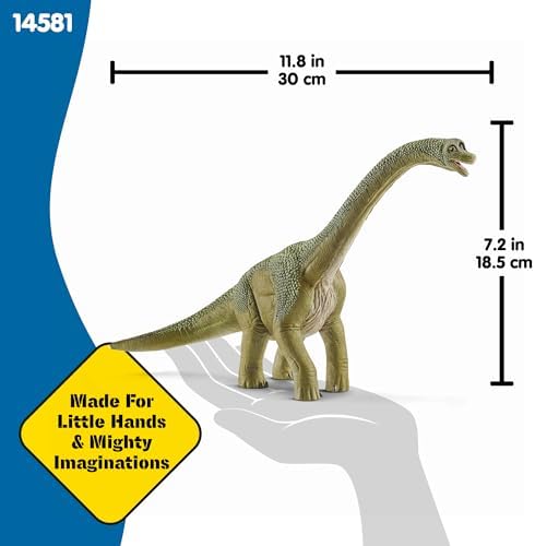 Schleich Dinosaurs - Brachiosaurus Toy Dino Figurine - Kids Ages 4+ | 14581 | Dinosaur Figurine, Realistic Animal Toys, Dino Figure for Boys and Girls, Screen-Free Imaginative Pretend Play