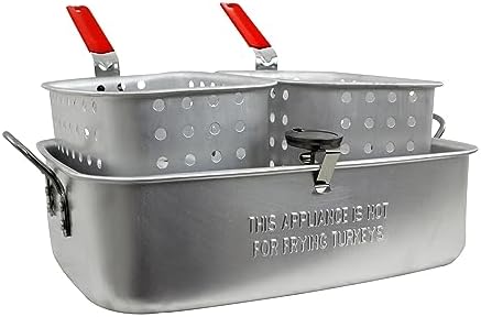 Chard FFPA105 Fish and Wing Fryer, Silver