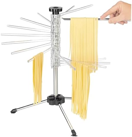 Fante's Collapsible Pasta Drying Rack, for Drying Spaghetti Fettuccine Angel Hair Linguini and Long Homemade Noodles