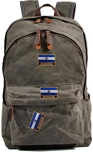 1 PCS Nicaragua Flag Patches Iron On or Sew On Embroidered Tactical Military National Nicaragua Patch