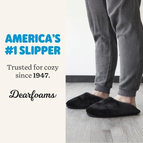 Dearfoams Women's Bailey Plush Furry Scuff