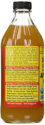 Bragg Apple Cider Vinegar - Organic - Raw - Unfiltered - 16 oz - 1 each (Pack of 6)
