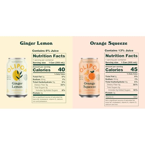OLIPOP - The Sampler, 6-Flavor Soda Variety Pack, Healthy Soda, Prebiotic Soft Drinks, Supports Digestive Health & Gut Health, High Fiber, Low Calorie