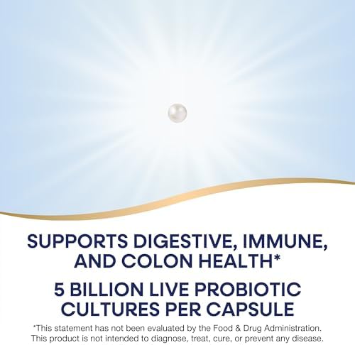 Nature's Way Probiotic Pearls Max Potency Softgels, 5 Billion CFU, 30 ct | Daily Probiotic for Women and Men, Supports Digestive, Immune