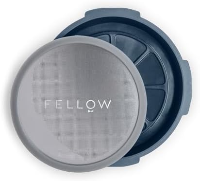 Fellow Prismo AeroPress Filter Cap for Espresso-Style Coffee & Cold Brew | No-Drip Seal, Pressure Actuated Valve, Reusable Stainless Steel Mesh