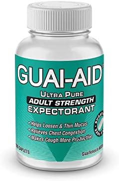 100 600mg Guaifenesin Caplets “for All-Day Everyday Mucus Relief” Controls phlegm, Cough, Chest Congestion, colds & flu.
