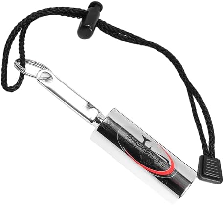 Diving Shaker Rattle Stick - 3.9" Anodized Brass with Nylon Lanyard - Scuba Noice Maker, Underwater Shaker, Signal Communication Device