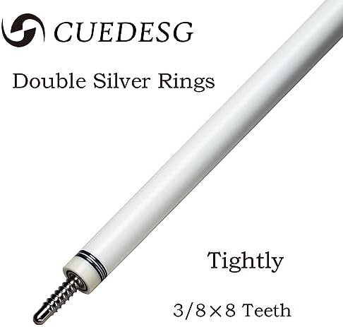 Carbon Fiber Pool Cue Stick 10.5mm/11.8mm/12.5mm,Low Deflection Pool Stick,Professional Cue Stick with Case