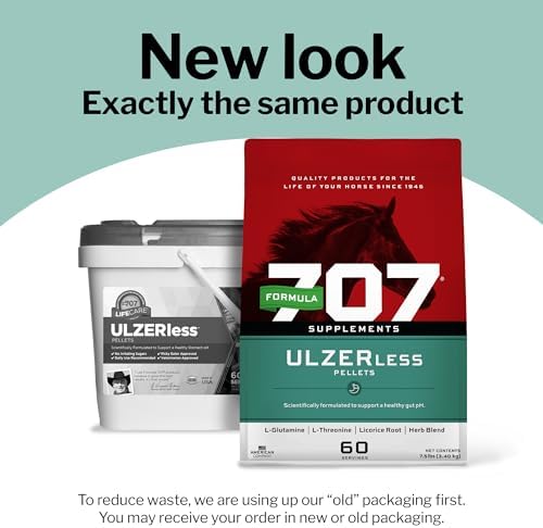 ULZERless Equine Supplement, 7.5lb Bag - Natural Gut Support for Horses with Ulcer Risk Factors