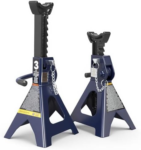TCE TCE40753 Torin Steel Under Hoist Jack Stand: 3/4 Ton (1,500 lb) Capacity, Blue