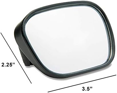 Raider R25 3.5" x 2.25" Powersports Velcro Hand Mirror for Motorcycle/Snowmobile/ATV/UTV/PWC (Single)