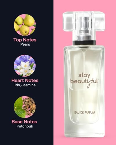 PB ParfumsBelcam Stay Beautiful Eau De Parfum Spray for Women, Floral and Fresh Fragrance, Long-Lasting Scent for Day & Night Wear