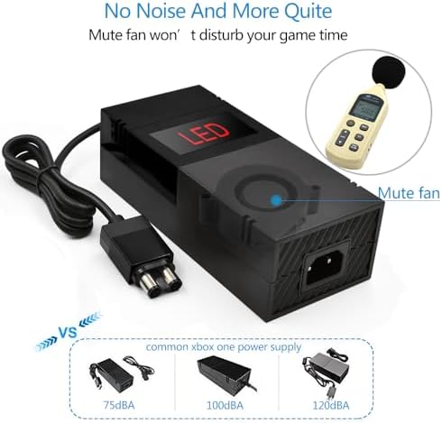 Power Supply for Xbox One, Lyyes Xbox one Power Brick Fast Charger 100-240V Updated Version