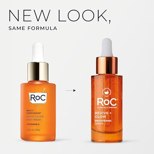 RoC Vitamin C Serum for Face Multi Correxion Revive + Glow, 10% Active, 1oz